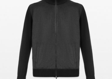 GRAN SASSO Ανδρικό Μαύρο Premium Cardigan - GRAN SASSO - 