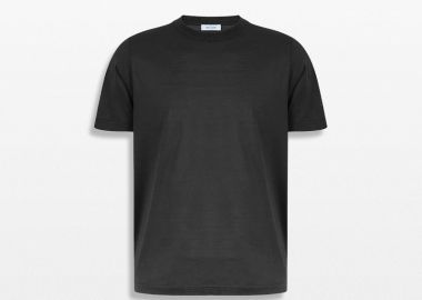 GRAN SASSO Ανδρικό Μαύρο Round Neck T-Shirt - GRAN SASSO - 