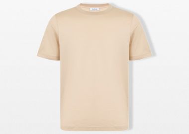 GRAN SASSO Ανδρικό Μπεζ Round Neck T-Shirt - GRAN SASSO - 