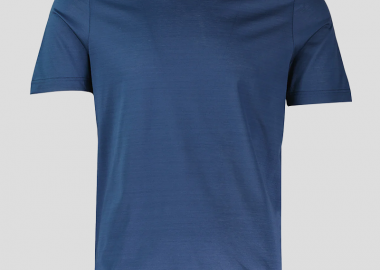 GRAN SASSO Ανδρικό Μπλε Round Neck T-Shirt - GRAN SASSO - 