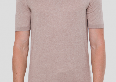 GRAN SASSO Ανδρικό Ροζ Slik T-shirt - GRAN SASSO - 