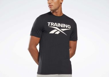 GRAPHIC SERIES TRAINING VECTOR T-SHIRT ΜΑΥΡΟ - REEBOK SPORT - 