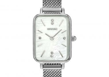 GREGIO Crystals Gift Set - GR430010, Silver case with Stainless Steel Bracelet - Gregio - 
