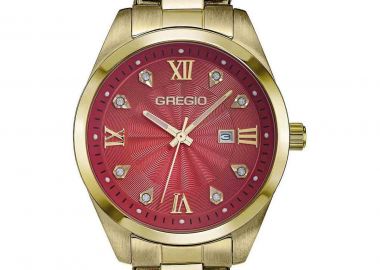 GREGIO Malery Crystals - GR390022, Gold case with Stainless Steel Bracelet - Gregio - 