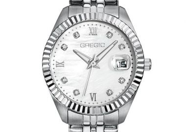 GREGIO Mallory Petit Crystals - GR480010 Silver case with Stainless Steel Bracelet - Gregio - 