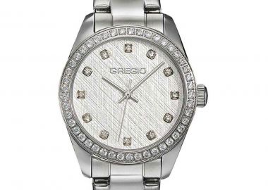 GREGIO Nova Crystals - GR440010 Silver case with Stainless Steel Bracelet - Gregio - 