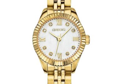 GREGIO Serenite Mini - GR610020, Gold case with Stainless Steel Bracelet - Gregio - 