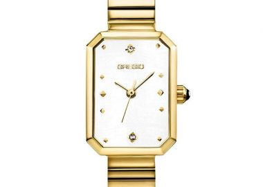 GREGIO Sovrana - GR640020, Gold case with Stainless Steel Bracelet - Gregio - 