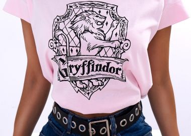 GRYFFINDOR CORD PINK T-SHIRT - fashionroom - 