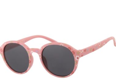 Γυαλιά Ηλίου Paolo Moss Μatt Pink With Flower Pattern Transfer (0-4Y) 2013160262-Smoke Solid Κορίτσι - Paolo Moss - 