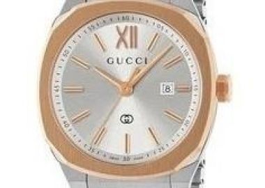 GUCCI 25H Small Swiss Made - YA163508, Silver & Rose Gold case with Stainless Steel Bracelet - Gucci - 