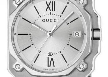 GUCCI G-Flat Medium Swiss Made - YA166504, Silver case with Stainless Steel Bracelet - Gucci - 