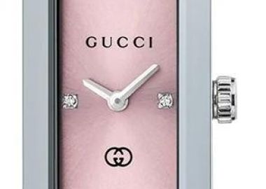 GUCCI G-Frame Diamond Swiss Made - YA127516, Silver case with Stainless Steel Bracelet - Gucci - 