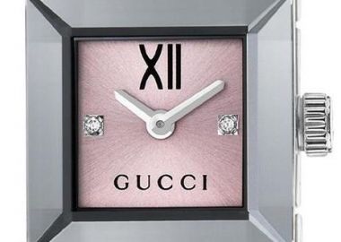 GUCCI G-Frame Diamond Swiss Made - YA128539, Silver case with Stainless Steel Bracelet - Gucci - 