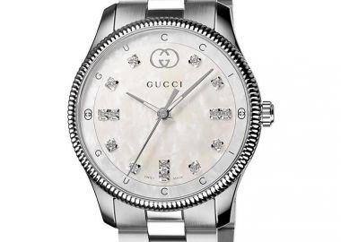 GUCCI G-Timeless Diamond Small Swiss Made - YA1265064, Silver case with Stainless Steel Bracelet - Gucci - 