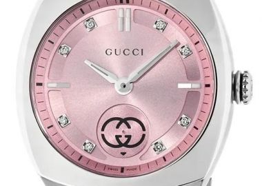 GUCCI Interlocking Diamond Swiss Made - YA142511, Silver case with Stainless Steel Bracelet - Gucci - 