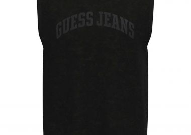 Guess ανδρική αμάνικη μπλούζα με logo print Regular Fit - M6GPB2K8FQ4 Μαύρο - GUESS - 