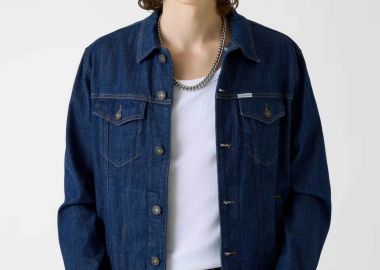 Guess ανδρικό denim jacket - M6RN33D002G Denim Blue Σκούρο - GUESS - 