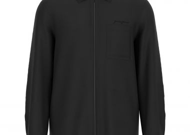 Guess ανδρικό πουκάμισο με φερμουάρ Regular Fit - M6RH57WK531 Μαύρο - GUESS - 