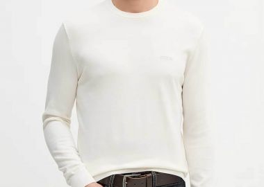 Guess ανδρικό πουλόβερ με λογότυπο Regular Fit - M6RR17Z4451 Λευκό - GUESS - 
