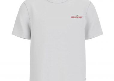 Guess ανδρικό T-shirt με graphic print Regular Fit - M6GIC0K8HM0 Λευκό - GUESS - 