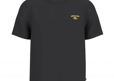 Guess ανδρικό T-shirt με κεντημένο λογότυπο Regular Fit - M6GIB7K8HM0 Μαύρο - GUESS - 