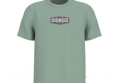 Guess ανδρικό T-shirt με logo print - M6RI41K8FQ4 Πράσινο - GUESS - 