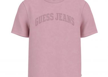 Guess ανδρικό T-shirt με logo print Regular Fit - M6GIB6K8FQ4 Ροζ - GUESS - 