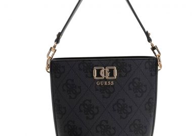 Guess ανθρακί τσάντα ώμου Karnilla Bucket - Guess - 
