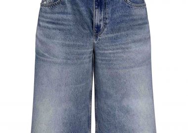 Guess γυναικεία denim βερμούδα πεντάτσεπη Baggy Fit - W6GD1DD6363 Denim Blue - GUESS - 