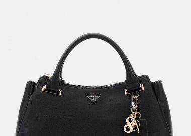 Guess Γυναικεία Evie Triple Comp Τσάντα Ώμου HWBG9664060 Μαύρο - Guess - 