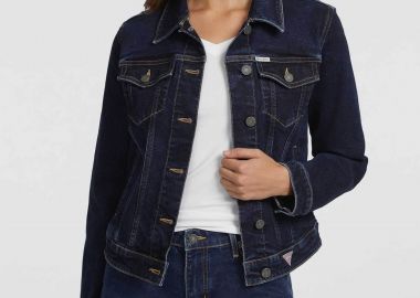 Guess γυναικείο denim jacket Slim Fit - W4YN55D5CB1 Denim Blue - GUESS - 