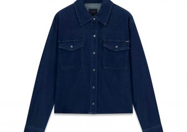Guess γυναικείο denim πουκάμισο Regular Fit - W6RN99D6980 Denim Blue Σκούρο - GUESS - 