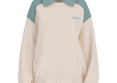 Guess γυναικείο jacket με γιακά - W6RL35WHAA2 Εκρού - GUESS - 