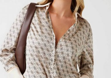 Guess γυναικείο πουκάμισο με all-over print Regular Fit 