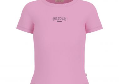 Guess γυναικείο T-shirt με λογότυπο Regular Fit - W6RP21KA0H1 Μαύρο - GUESS - 