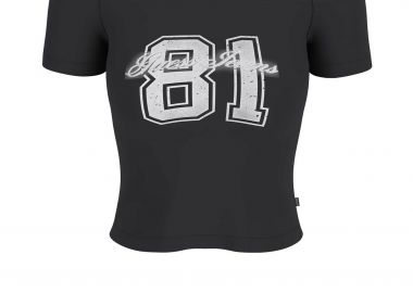 Guess γυναικείο T-shirt off-shoulder με print Slim Fit - W6GI07J1314 Μαύρο - GUESS - 