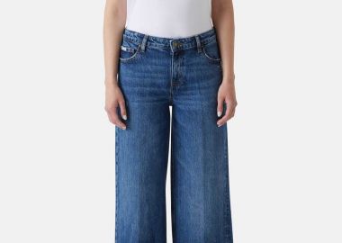 Guess γυναικείο τζιν παντελόνι πεντάτσεπο Wide Leg - W6RA2BD5M5L Denim Blue - GUESS - 