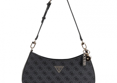 GUESS ΓΥΝΑΙΚΕΙΑ ΤΣΑΝΤΑ NOELLE II TOP ZIP HWBG9672180 COAL LOGO - GUESS - 