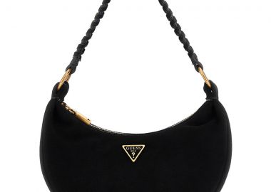 Guess μαύρη δερμάτινη τσάντα ώμου Amita SB9539720 - Guess - 