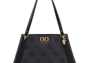 Guess μαύρη τσάντα ώμου Karnilla Girlfriend - Guess - 