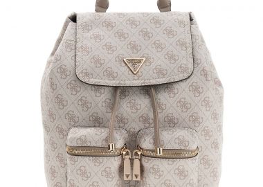 Guess μπεζ dove backpack MANHATTAN FLAP - Guess - 