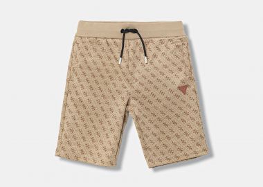 Guess παιδική βερμούδα με logo print - L5RD07K7122 Μπεζ - GUESS - 