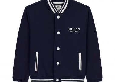 Guess παιδικό bomber jacket με λογότυπο - L6RQ06K0170 Μπλε Σκούρο - GUESS - 