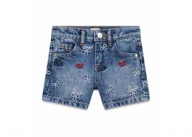Guess παιδικό denim σορτς με κέντημα - K6RD06D45E0 Denim Blue - GUESS - 