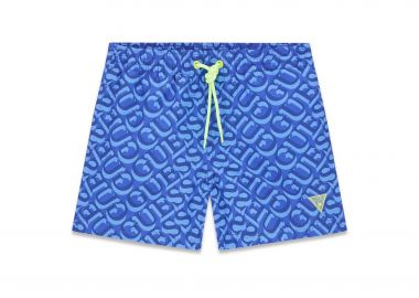 Guess παιδικό μαγιό βερμούδα με all-over logo print - L6GZ04WG2A2 Μπλε - GUESS - 
