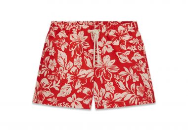 Guess παιδικό μαγιό βερμούδα με floral print - L6GZ05WG282 Κόκκινο - GUESS - 