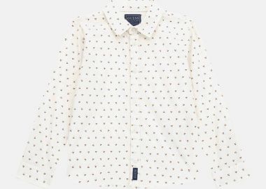 Guess παιδικό πουκάμισο με all-over print - N4RH05WE5W0 Λευκό - GUESS - 