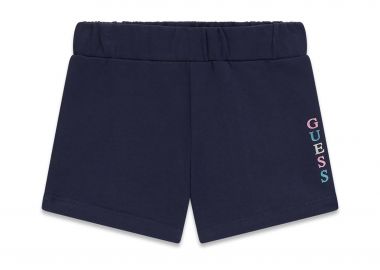 Guess παιδικό σορτς με logo print - K6GD03KA6R4 Μπλε Σκούρο - GUESS - 