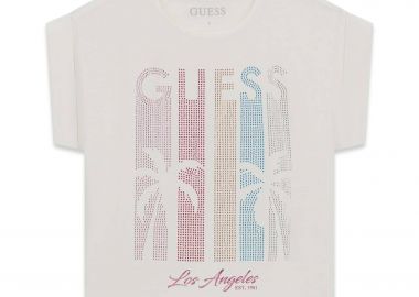 Guess παιδικό T-shirt με λογότυπο - J6GI20K6YW4 Λευκό - GUESS - 